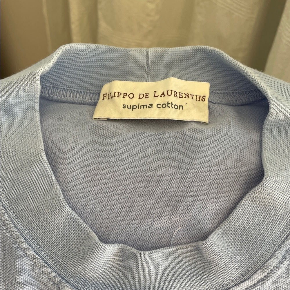 Filippo De Laurentiis Supima Cotton Crewneck – Size 52 (Made in Italy)